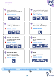 Liste des aires de camping-car gratuites AVEIRO