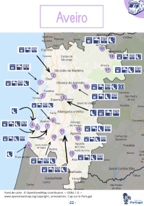 Carte des aires de camping-car gratuites AVEIRO